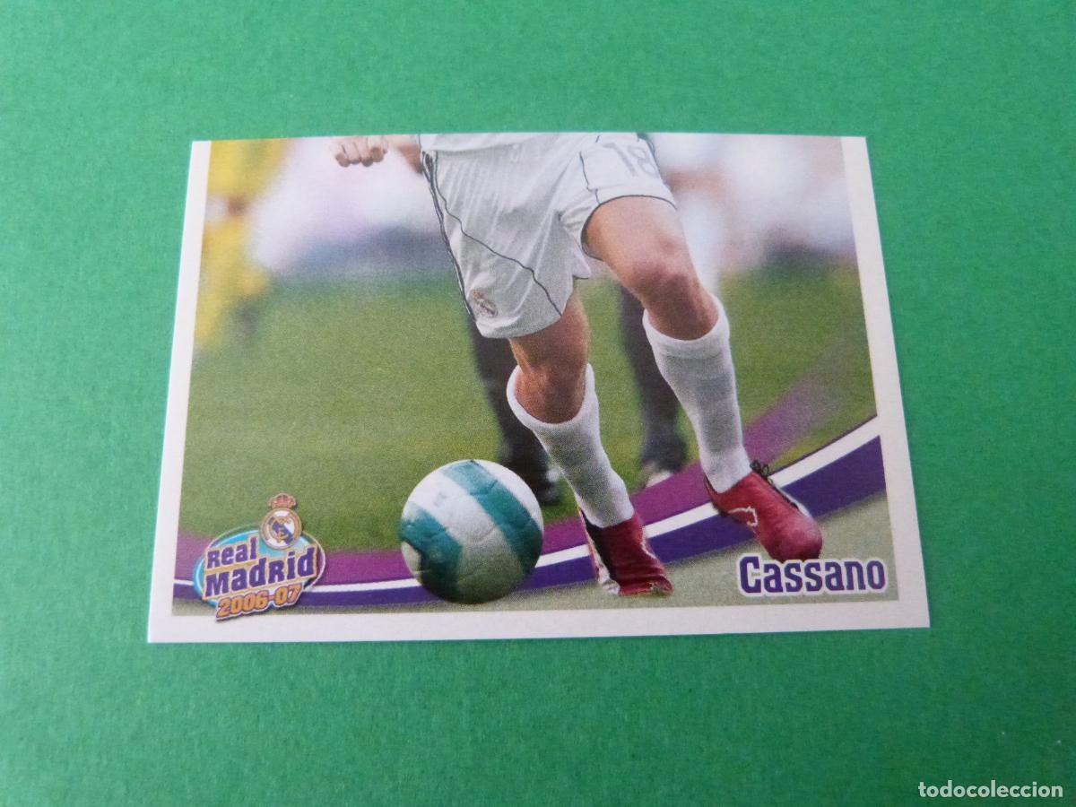 Cromos de F&uacute;tbol: CROMO FUTBOL CASSANO REAL MADRID C.F. SIN PEGAR N&ordm; 147 ALBUM REAL MADRID C.F. 2006-2007/06-07 PANINI