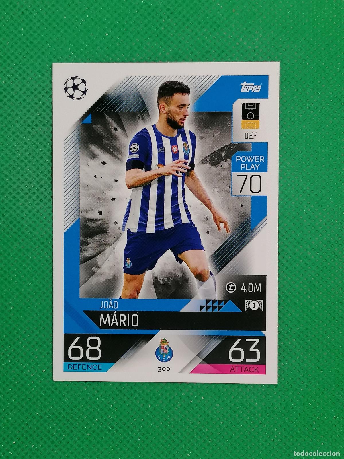 Cromos de F&uacute;tbol: 300 JOAO MARIO OPORTO ⚽ TOPPS MATCH ATTAX CHAMPIONS 2022 2023 22 23 ⚽