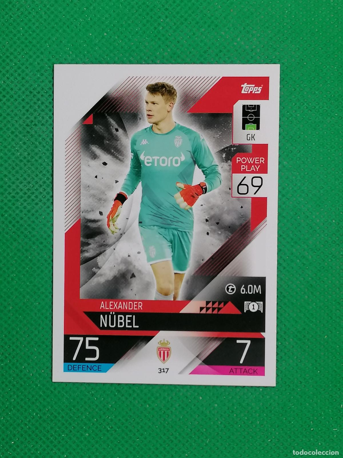 Cromos de F&uacute;tbol: 317 ALEXANDER NUBEL MONACO ⚽ TOPPS MATCH ATTAX CHAMPIONS 2022 2023 22 23 ⚽