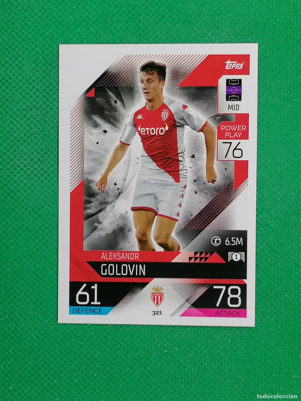 Cromos de F&uacute;tbol: 321 ALEKSANDR GOLOVIN MONACO ⚽ TOPPS MATCH ATTAX CHAMPIONS 2022 2023 22 23 ⚽