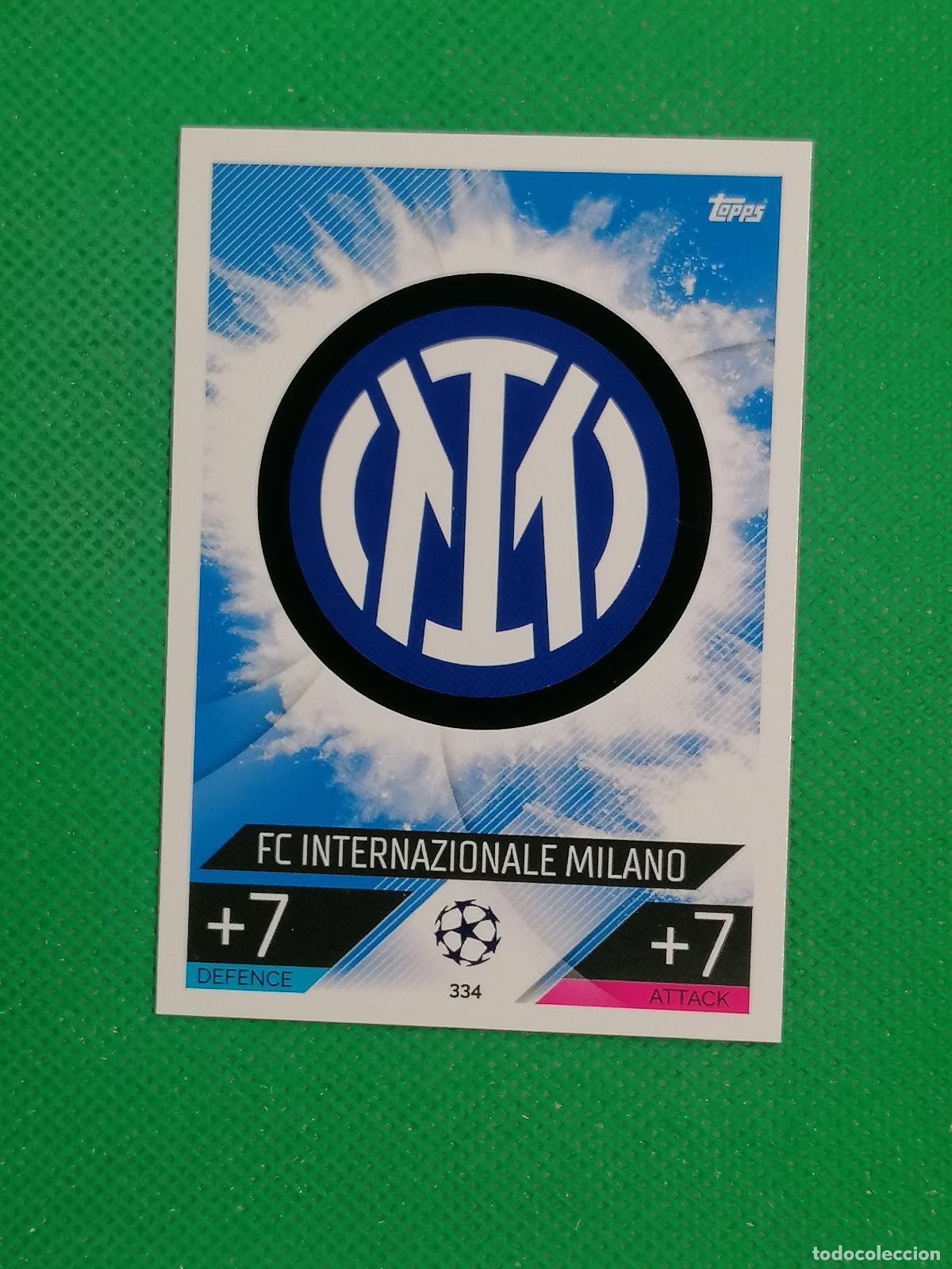 Cromos de F&uacute;tbol: 334 ESCUDO INTER MILAN ⚽ TOPPS MATCH ATTAX CHAMPIONS 2022 2023 22 23 ⚽