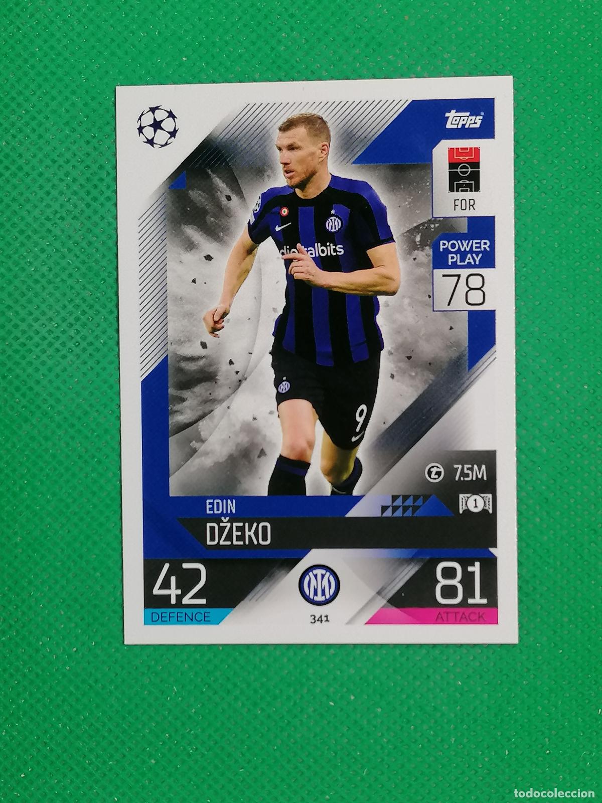 Cromos de F&uacute;tbol: 341 EDIN DZEKO INTER MILAN ⚽ TOPPS MATCH ATTAX CHAMPIONS 2022 2023 22 23 ⚽