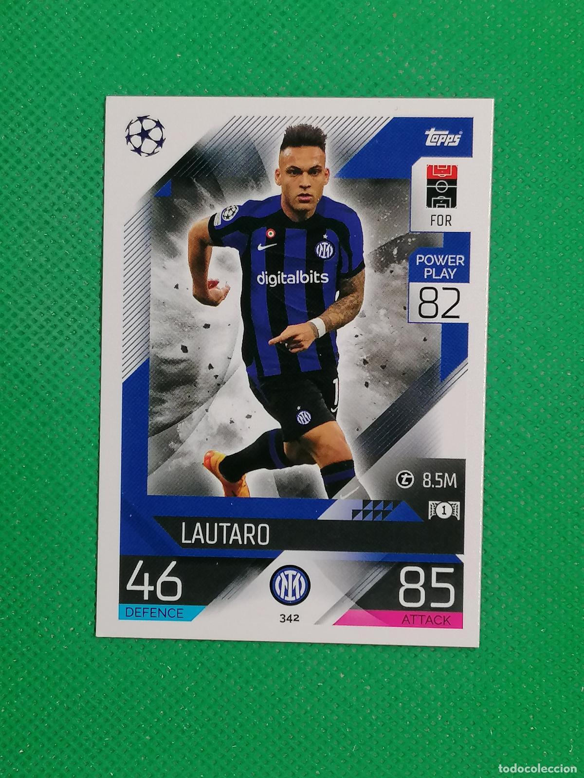 Cromos de F&uacute;tbol: 342 LAUTARO INTER MILAN ⚽ TOPPS MATCH ATTAX CHAMPIONS 2022 2023 22 23 ⚽