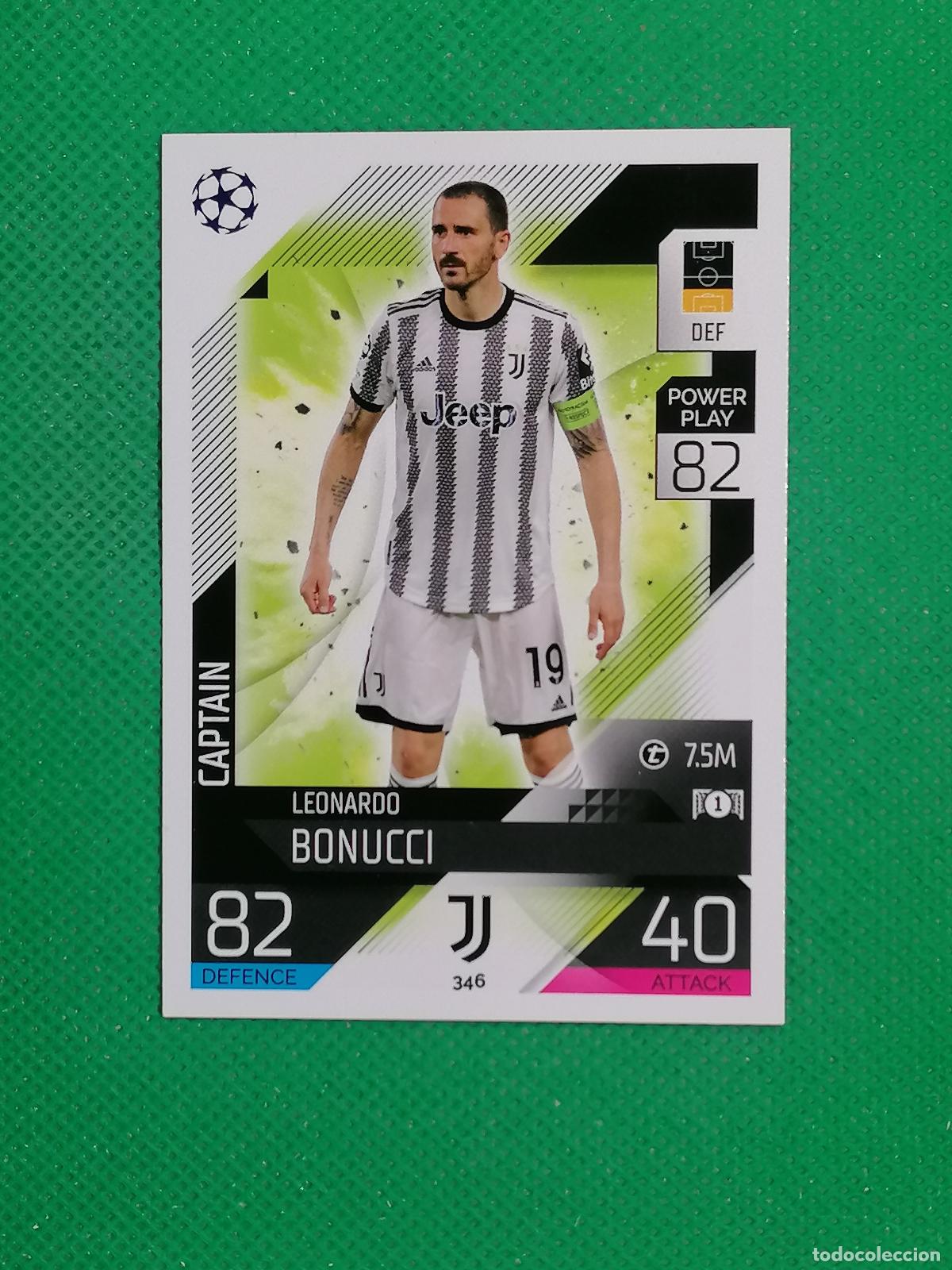 Cromos de F&uacute;tbol: 346 LEONARDO BONUCCI JUVENTUS ⚽ TOPPS MATCH ATTAX CHAMPIONS 2022 2023 22 23 ⚽