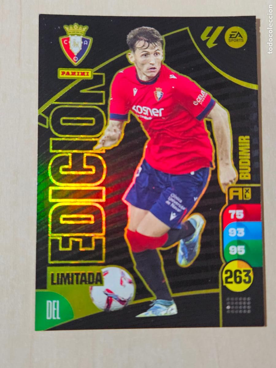Cromos de F&uacute;tbol: FICHA BUDIMIR - ADRENALYN 24 25 - PANINI 2024 - 25 - CROMO - EDICION LIMITADA