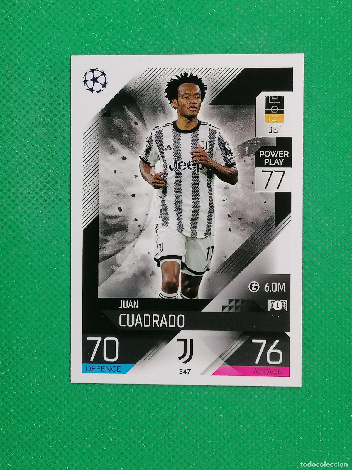 Cromos de F&uacute;tbol: 347 JUAN CUADRADO JUVENTUS ⚽ TOPPS MATCH ATTAX CHAMPIONS 2022 2023 22 23 ⚽