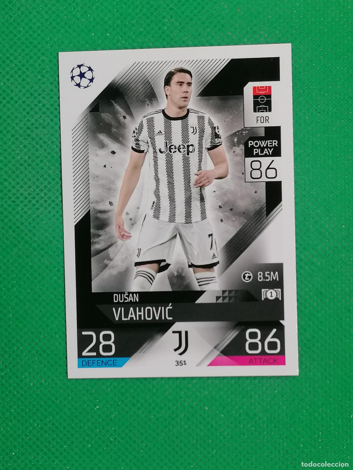 Cromos de F&uacute;tbol: 351 DUSAN VLAHOVIC JUVENTUS ⚽ TOPPS MATCH ATTAX CHAMPIONS 2022 2023 22 23 ⚽