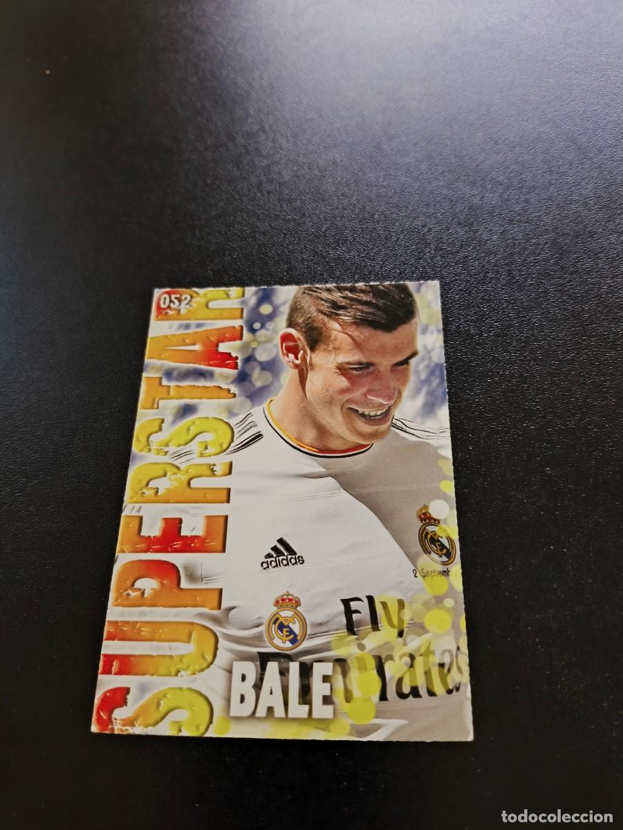 Cromos de F&uacute;tbol: 52 BALE SUPERSTAR FONDO MATE REAL MADRID MUNDICROMO LIGA 2013 2014 13 14 NO PANINI ESTE