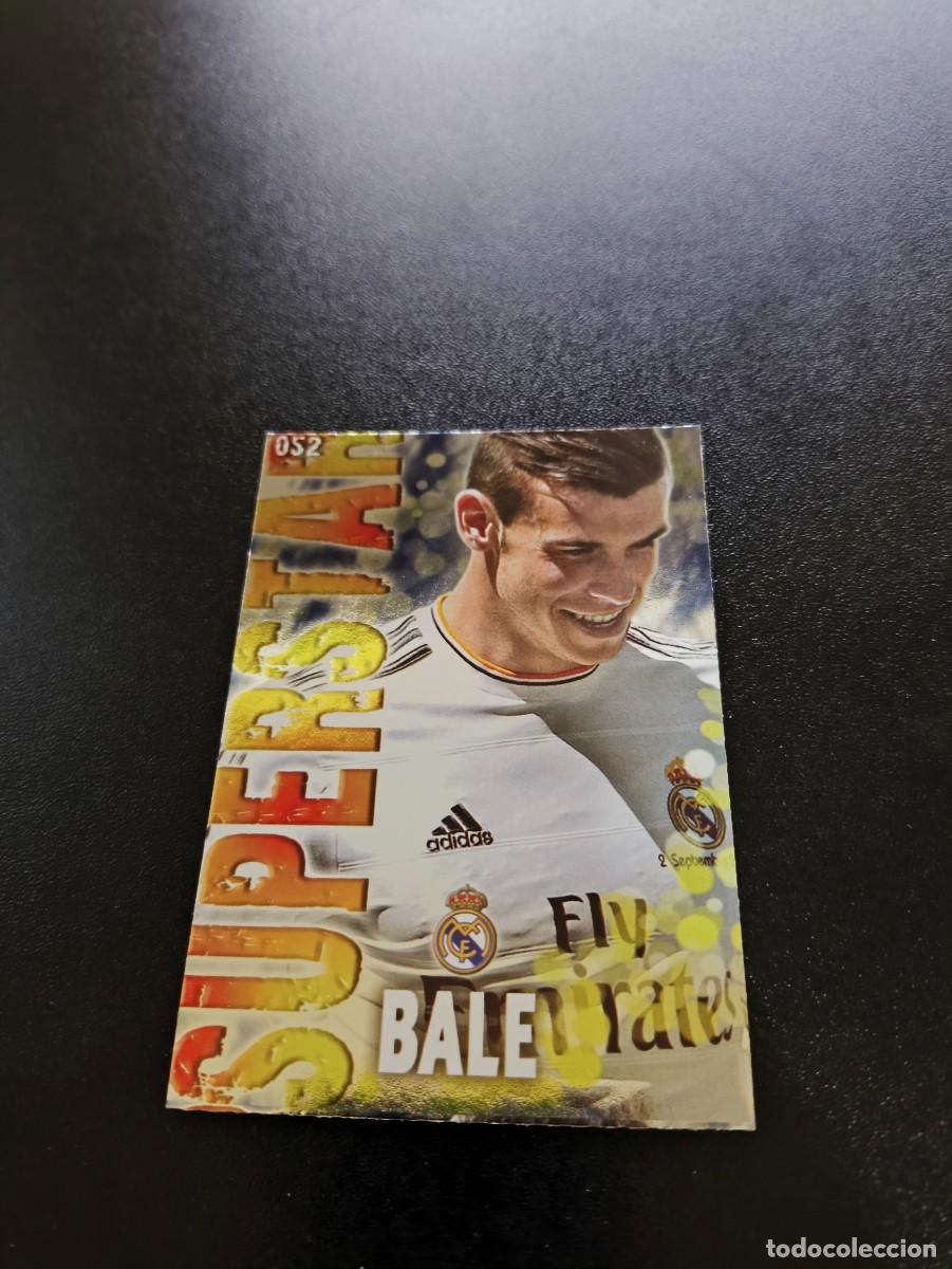 Cromos de F&uacute;tbol: 52 BALE SUPERSTAR FONDO BRILLO LISO REAL MADRID MUNDICROMO LIGA 2013 2014 13 14 NO PANINI ESTE