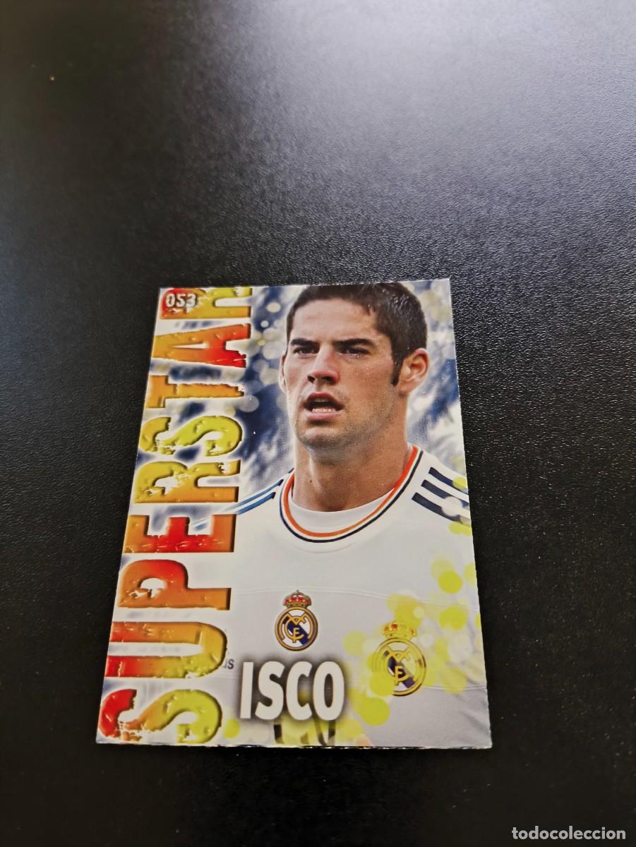Cromos de F&uacute;tbol: 53 ISCO SUPERSTAR FONDO MATE REAL MADRID MUNDICROMO LIGA 2013 2014 13 14 NO PANINI ESTE