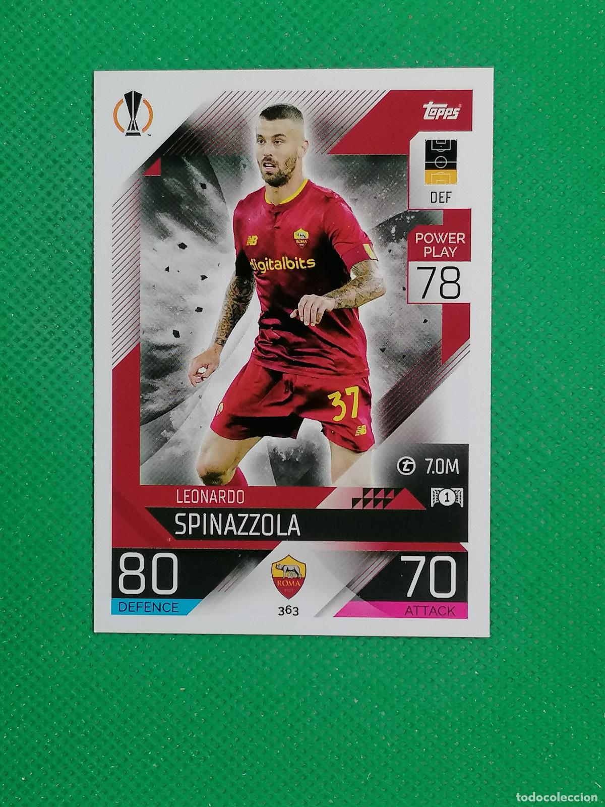 Cromos de F&uacute;tbol: 363 SPINAZZOLA ROMA ⚽ TOPPS MATCH ATTAX CHAMPIONS 2022 2023 22 23 ⚽