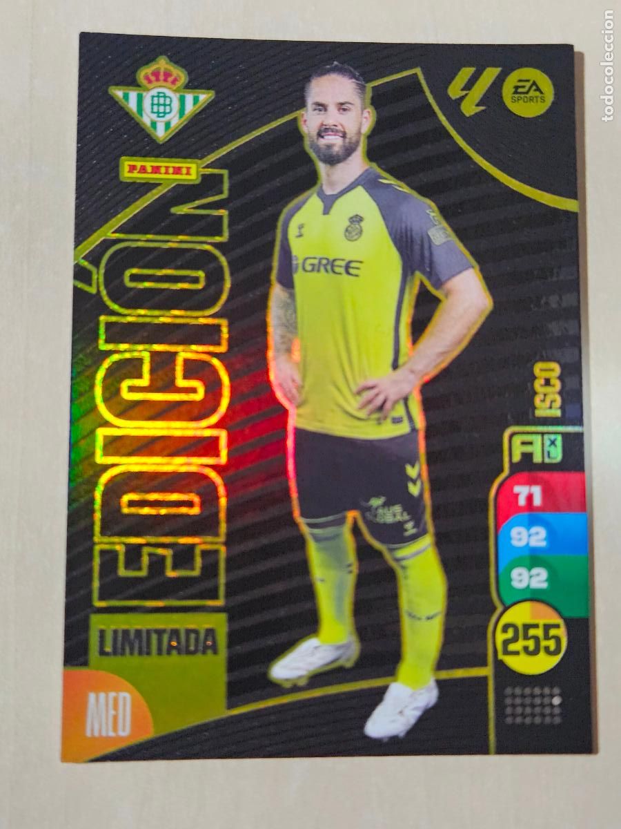 Football Stickers: FICHA ISCO - ADRENALYN 24 25 - PANINI 2024 - 25 - CROMO - EDICION LIMITADA