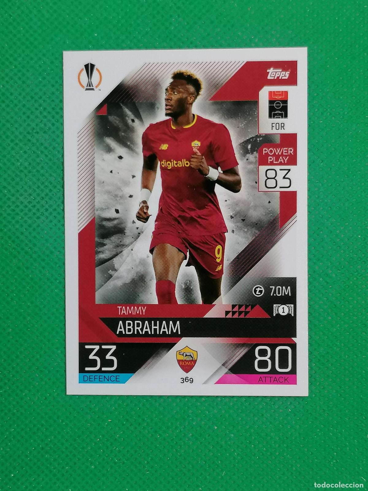 Football Stickers: 369 TAMMU ABRAHAM ROMA ⚽ TOPPS MATCH ATTAX CHAMPIONS 2022 2023 22 23 ⚽