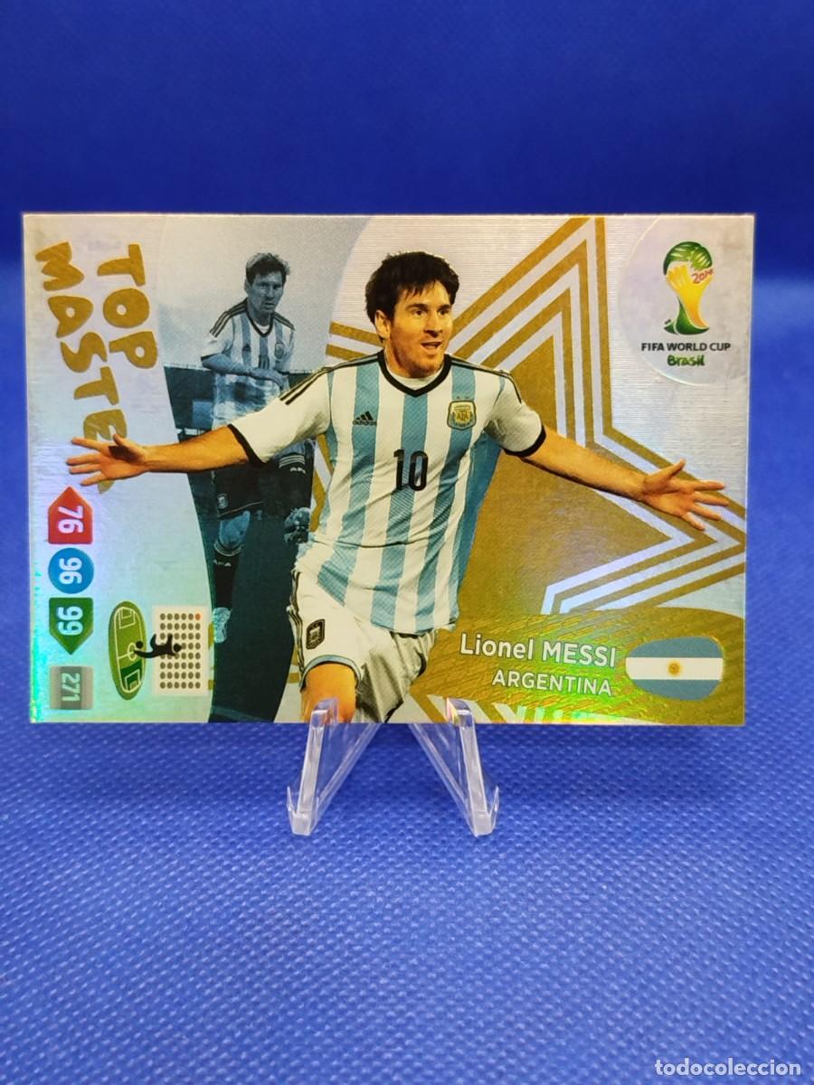 Football Stickers: #271 LIONEL MESSI ARGENTINA 2014 PANINI FIFA WORLD CUP BRASIL ADRENALYN XL &rdquo;TOP MASTER&rdquo;