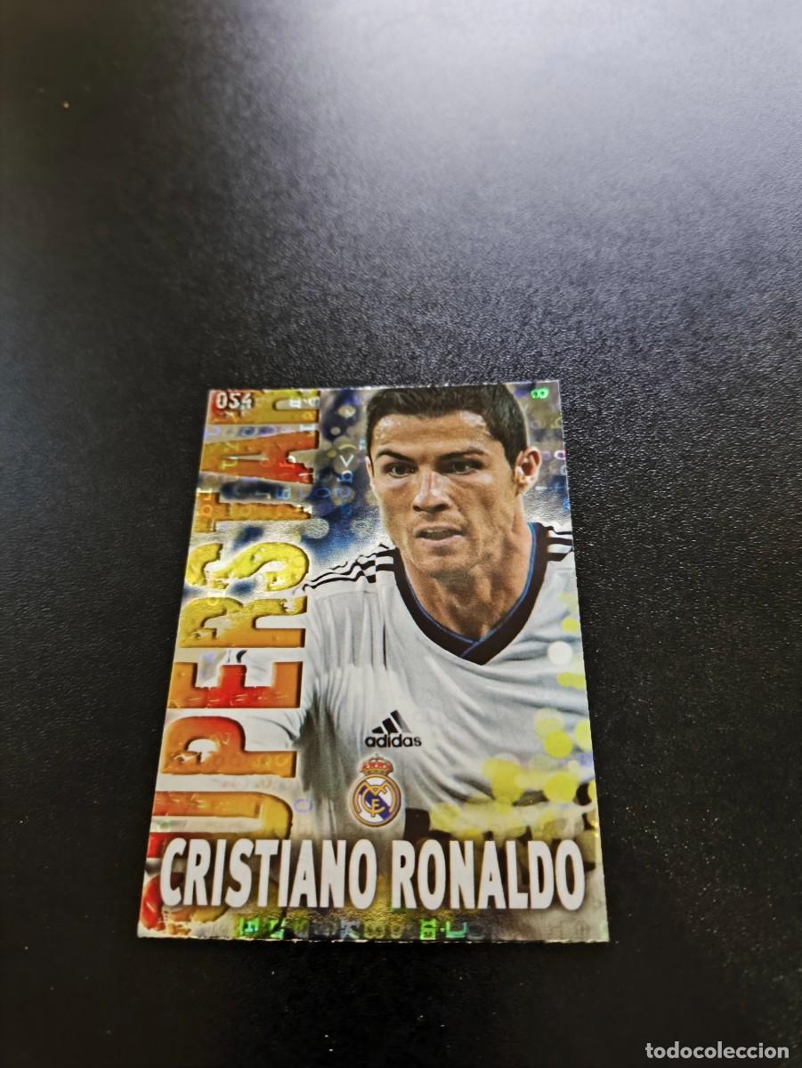 Football Stickers: 54 RONALDO SUPERSTAR FONDO BRILLO LETRAS REAL MADRID MUNDICROMO LIGA 2013 2014 13 14 NO PANINI ESTE