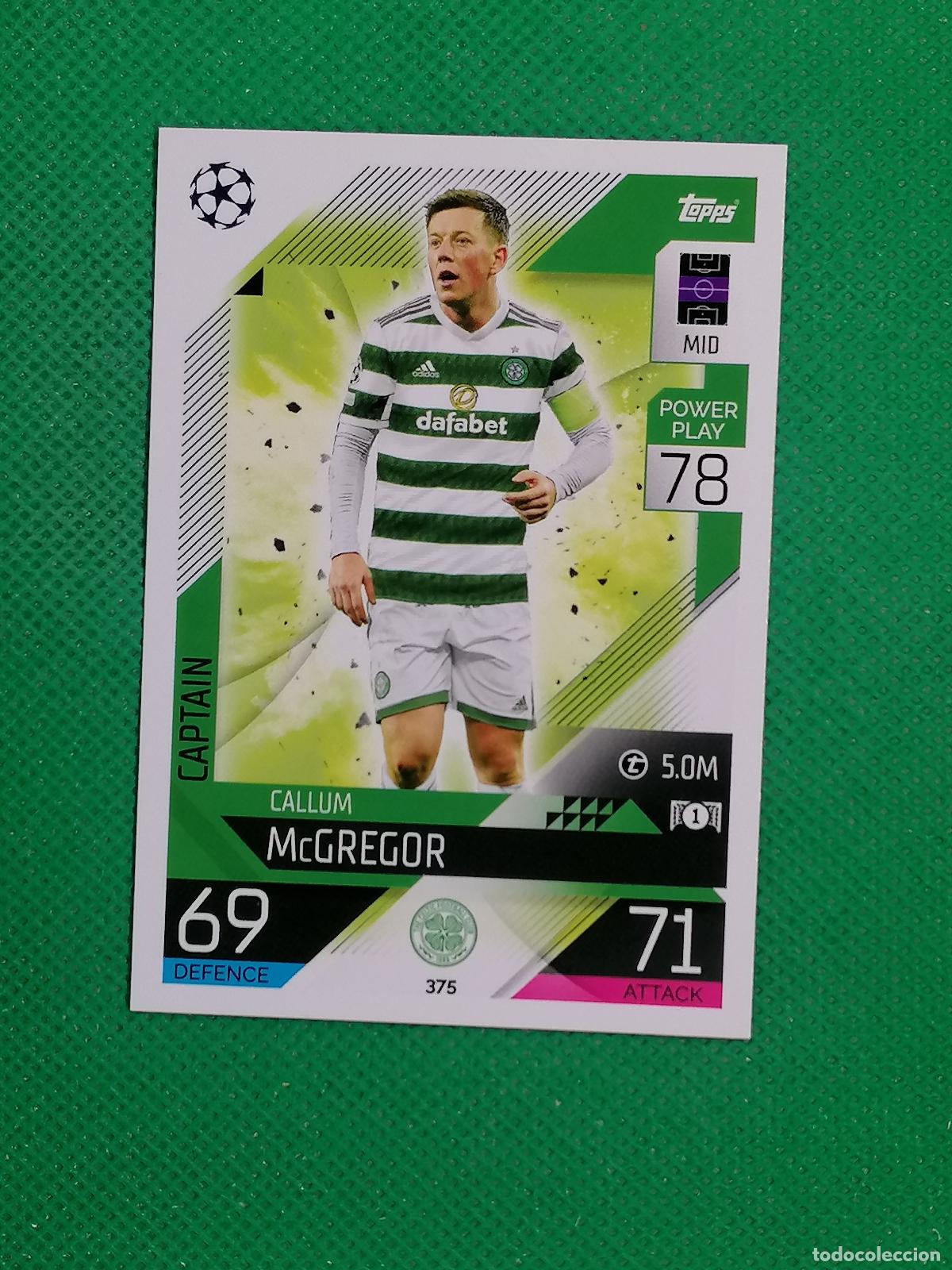 Football Stickers: 375 CALLUM MCGREGOR CELTIC ⚽ TOPPS MATCH ATTAX CHAMPIONS 2022 2023 22 23 ⚽