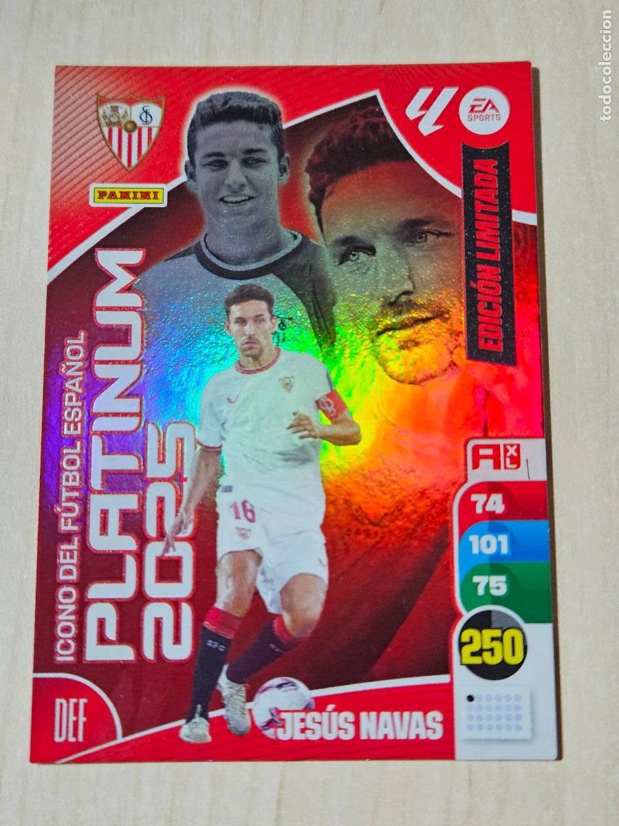 Cromos de F&uacute;tbol: FICHA NAVAS - ADRENALYN 24 25 - PANINI 2024 - 25 - CROMO - EDICION LIMITADA PLATINUM 2025