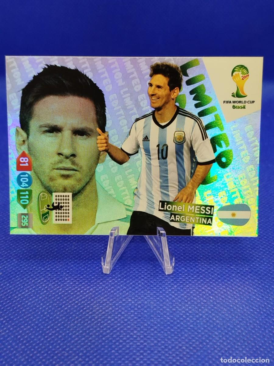 Cromos de F&uacute;tbol: #295 LIONEL MESSI ARGENTINA 2014 PANINI FIFA WORLD CUP BRASIL ADRENALYN XL &rdquo;LIMITED&rdquo;