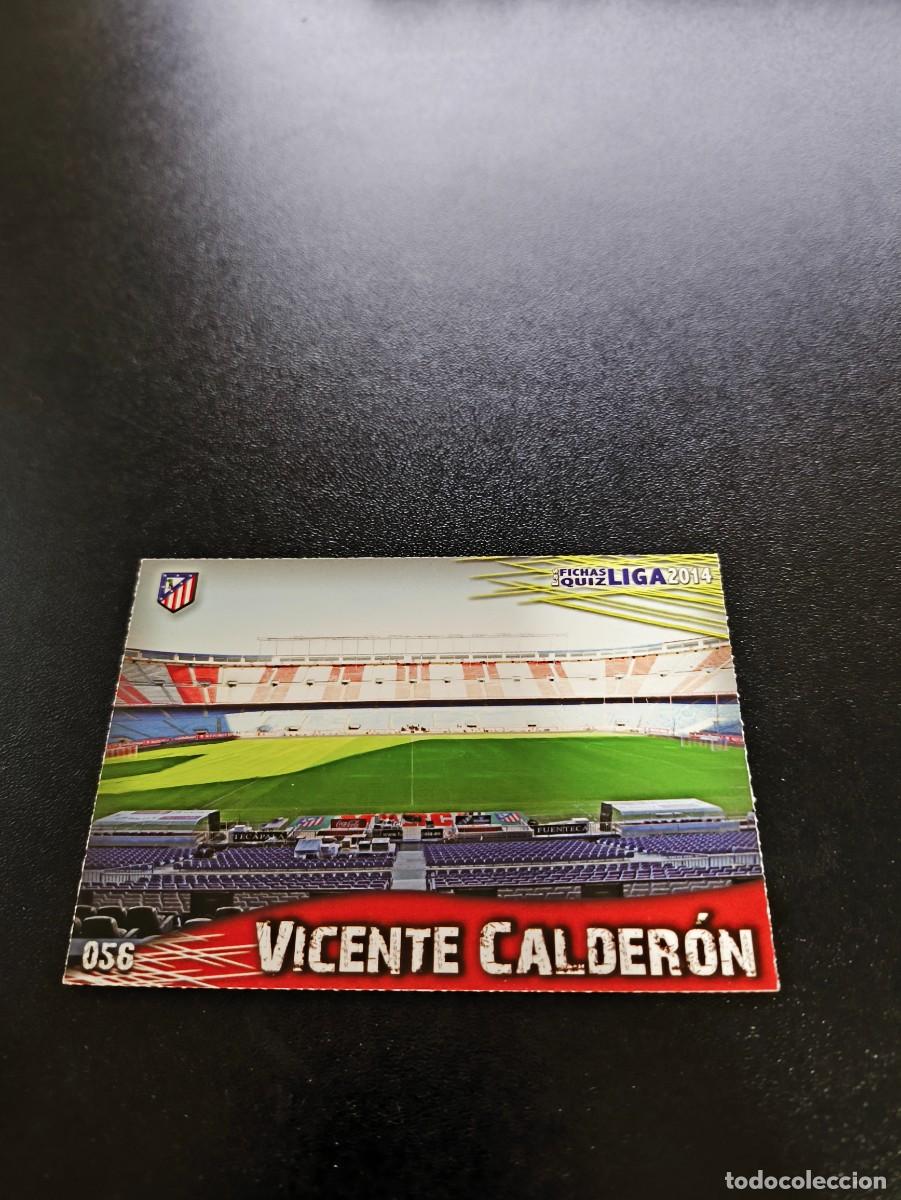 Cromos de F&uacute;tbol: 56 Vicente Calder&oacute;n ATLETICO DE MADRID FONDO MATE MUNDICROMO LIGA 2013 2014 13 14 NO PANINI ESTE