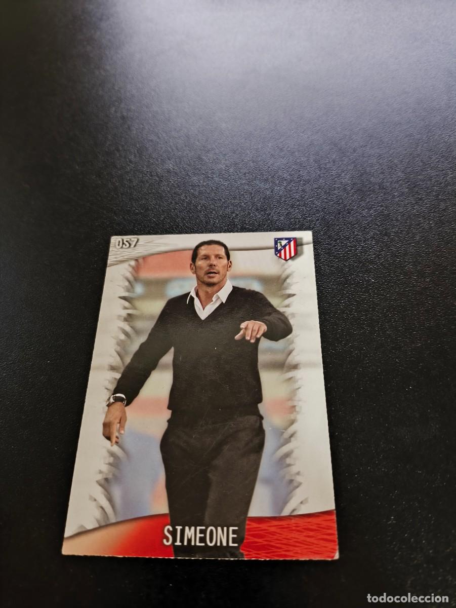 Cromos de F&uacute;tbol: 57 Simeone ATLETICO DE MADRID BRILLO LETRAS MUNDICROMO LIGA 2013 2014 13 14 NO PANINI ESTE