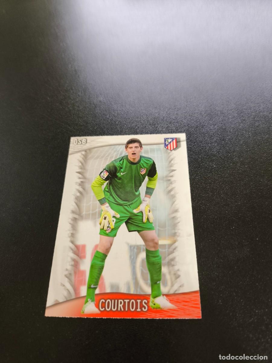 Cromos de F&uacute;tbol: 58 Courtois ATLETICO DE MADRID BRILLO LETRAS MUNDICROMO LIGA 2013 2014 13 14 NO PANINI ESTE