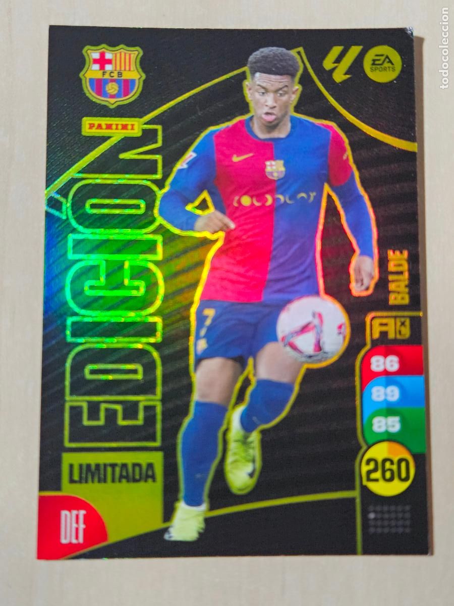 Cromos de F&uacute;tbol: FICHA BALDE - ADRENALYN 24 25 - PANINI 2024 - 25 - CROMO - EDICION LIMITADA