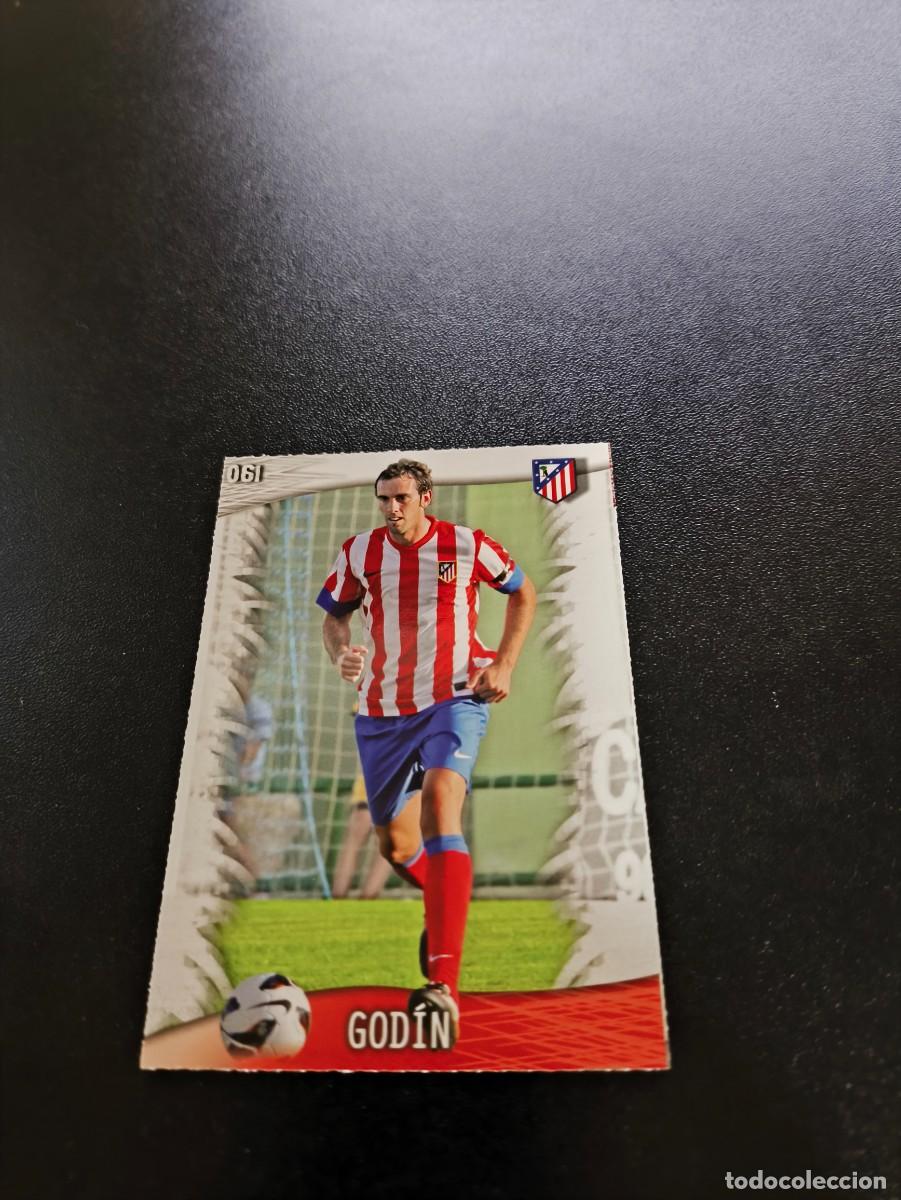 Cromos de F&uacute;tbol: 61 God&iacute;n ATLETICO DE MADRID BRILLO LETRAS MUNDICROMO LIGA 2013 2014 13 14 NO PANINI ESTE