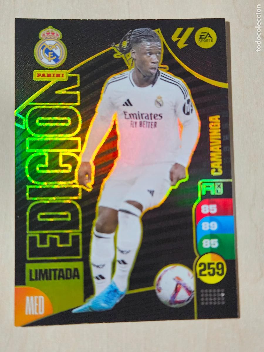 Cromos de F&uacute;tbol: FICHA CAMAVINGA - ADRENALYN 24 25 - PANINI 2024 - 25 - CROMO - EDICION LIMITADA