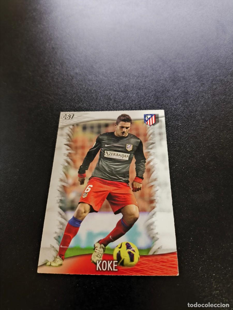 Cromos de F&uacute;tbol: 67 Koke ATLETICO DE MADRID BRILLO LETRAS MUNDICROMO LIGA 2013 2014 13 14 NO PANINI ESTE