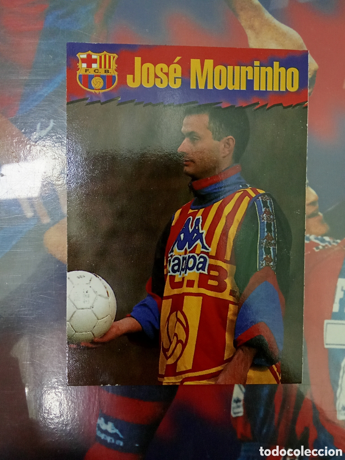 Cromos de F&uacute;tbol: COLECCION OFICIAL BARCELONA 1996 1997 96-97 PANINI N 12 JOSE MOURINHO. NUEVO DE SOBRE