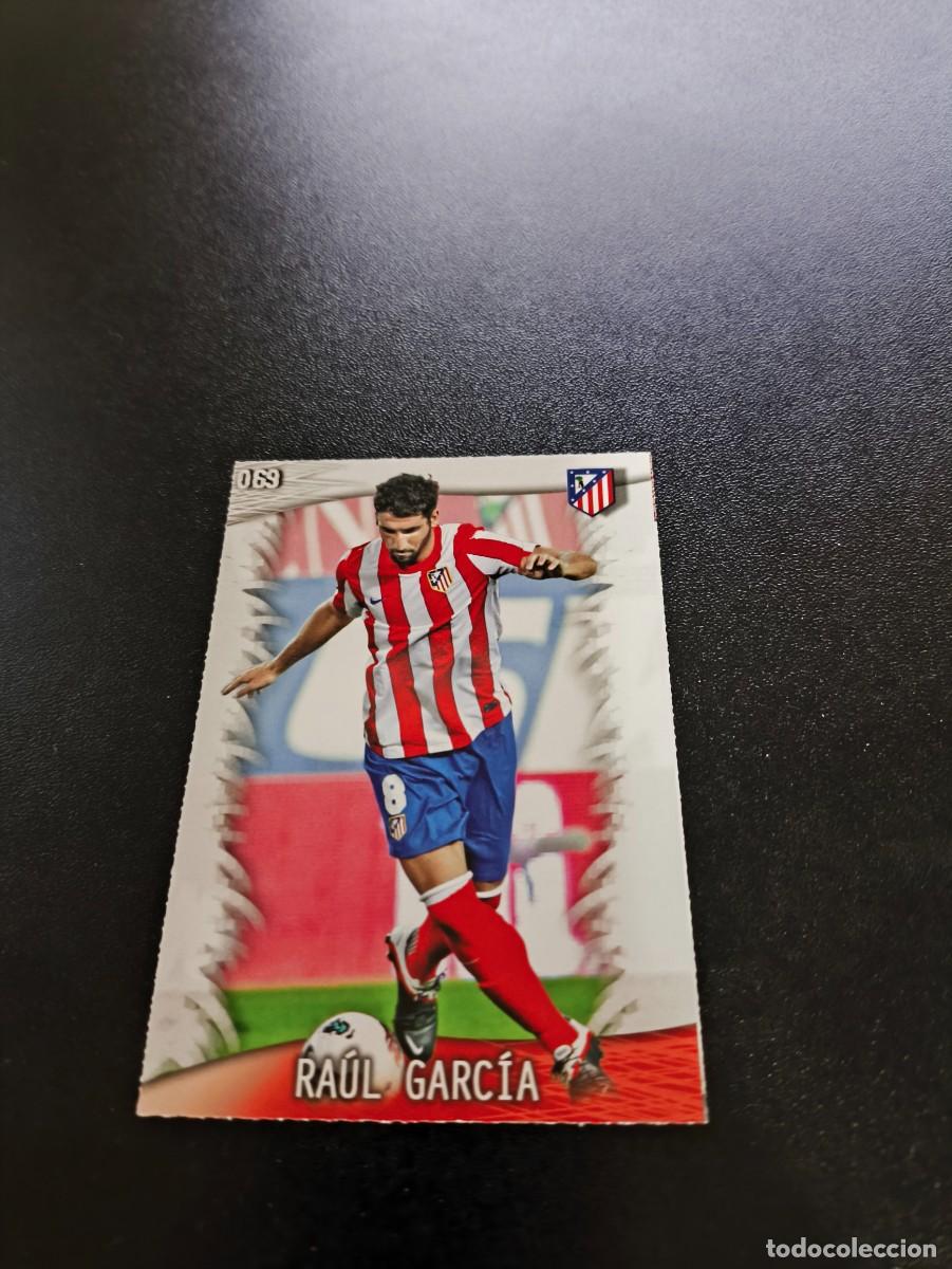 Cromos de F&uacute;tbol: 69 Ra&uacute;l Garc&iacute;a ATLETICO DE MADRID BRILLO LETRAS MUNDICROMO LIGA 2013 2014 13 14 NO PANINI ESTE