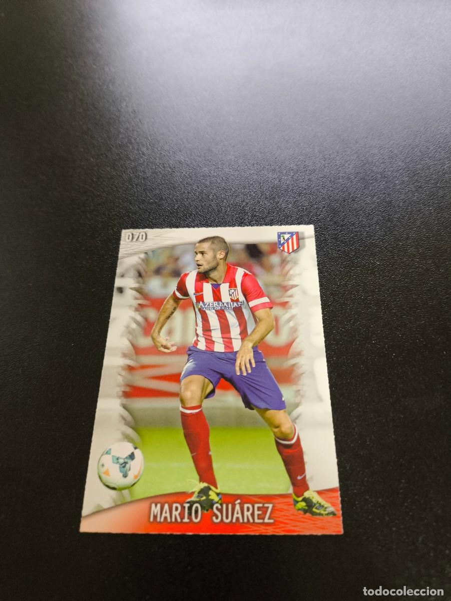 Cromos de F&uacute;tbol: 70 Mario Su&aacute;rez ATLETICO DE MADRID BRILLO LETRAS MUNDICROMO LIGA 2013 2014 13 14 NO PANINI ESTE