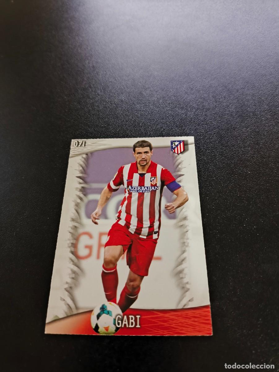 Cromos de F&uacute;tbol: 71 Gabi ATLETICO DE MADRID BRILLO LETRAS MUNDICROMO LIGA 2013 2014 13 14 NO PANINI ESTE