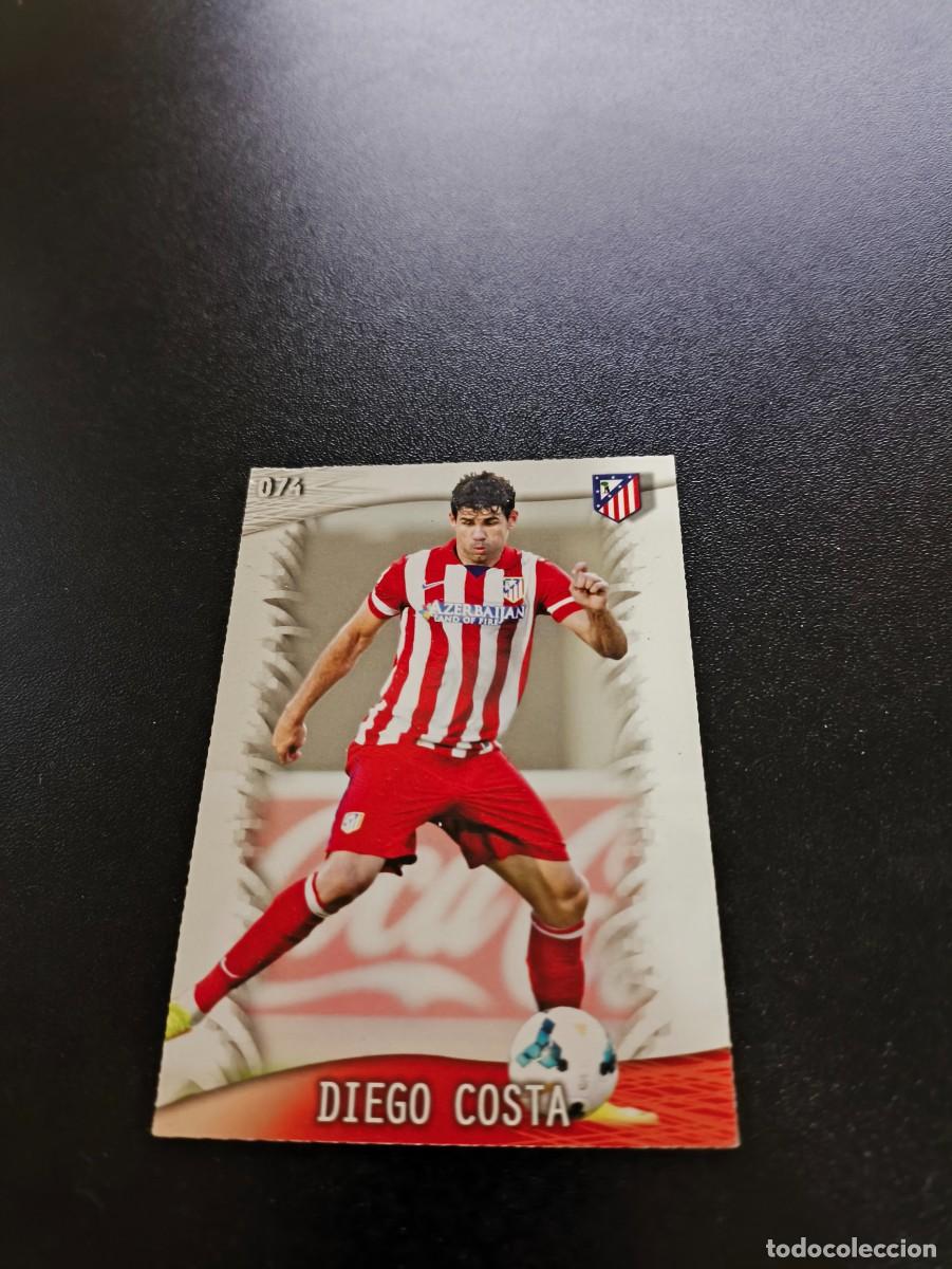 Cromos de F&uacute;tbol: 74 Diego Costa ATLETICO DE MADRID BRILLO LETRAS MUNDICROMO LIGA 2013 2014 13 14 NO PANINI ESTE