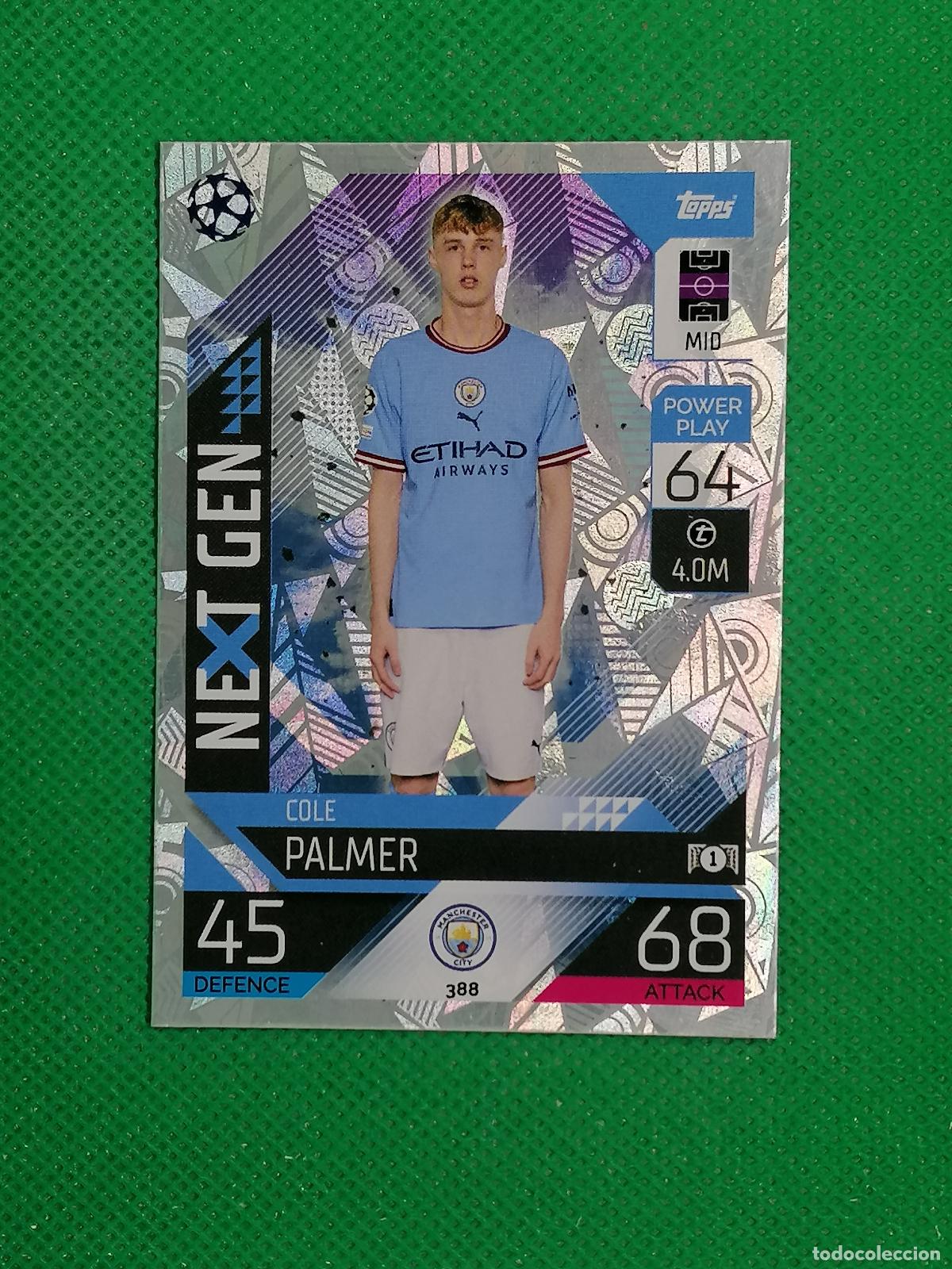 Cromos de F&uacute;tbol: 388 COLE PALMER MANCHESTER CITY NEXT GEN ⚽ TOPPS MATCH ATTAX CHAMPIONS 2022 2023 22 23 ⚽