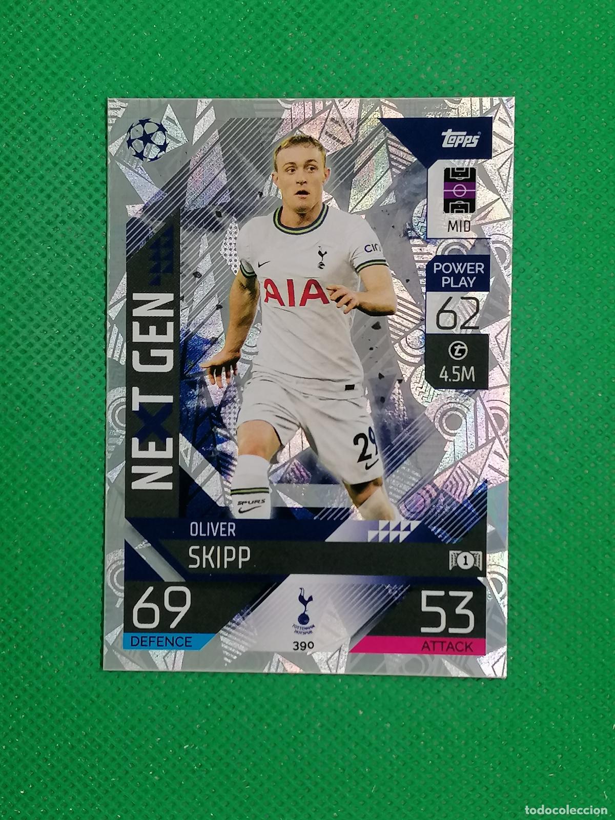 Cromos de F&uacute;tbol: 390 OLIVER SKIPP LIVERPOOL NEXT GEN ⚽ TOPPS MATCH ATTAX CHAMPIONS 2022 2023 22 23 ⚽
