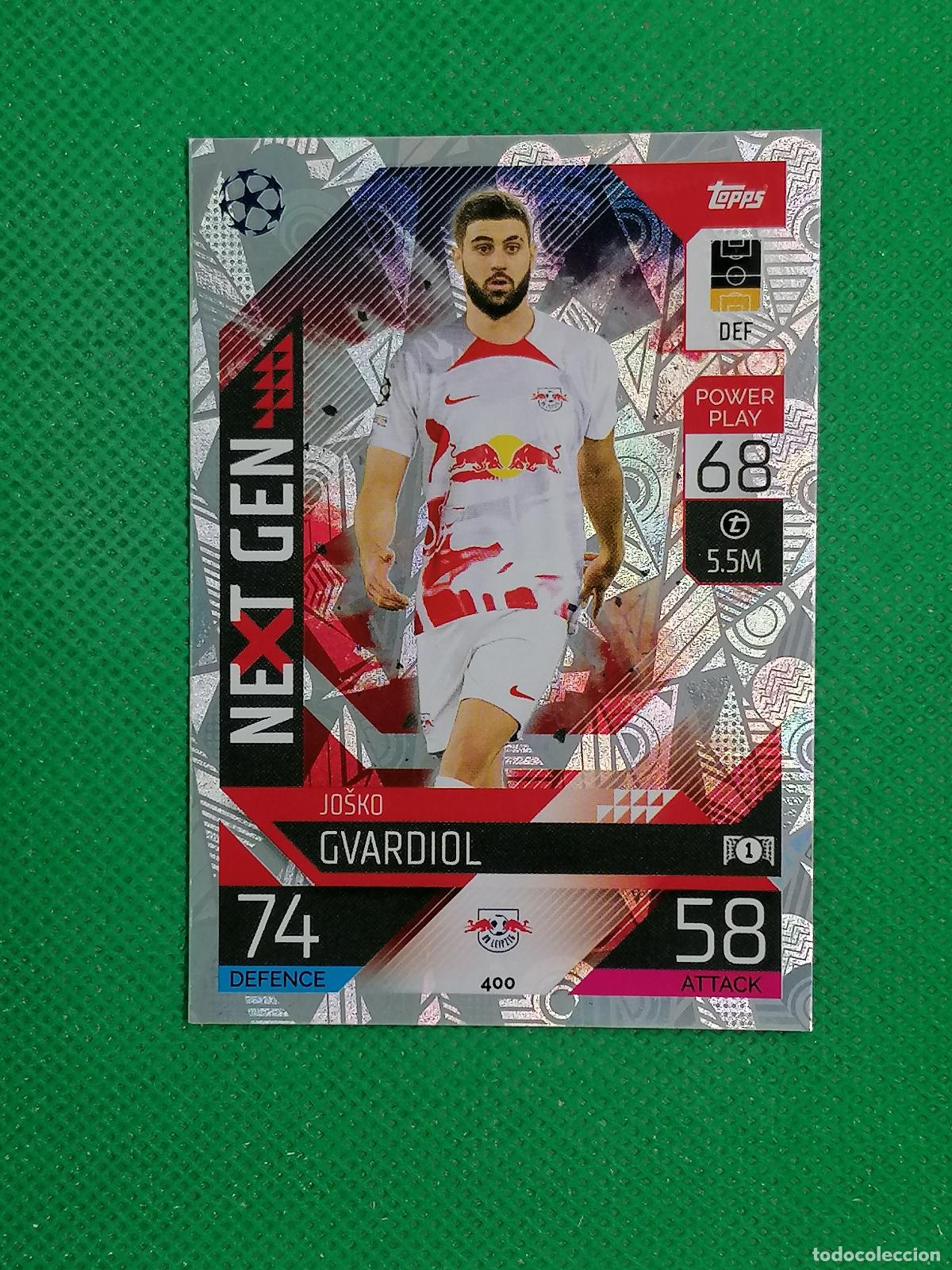 Football Stickers: 400 JOSKO GUARDIOL LEIPZIG NEXT GEN ⚽ TOPPS MATCH ATTAX CHAMPIONS 2022 2023 22 23 ⚽