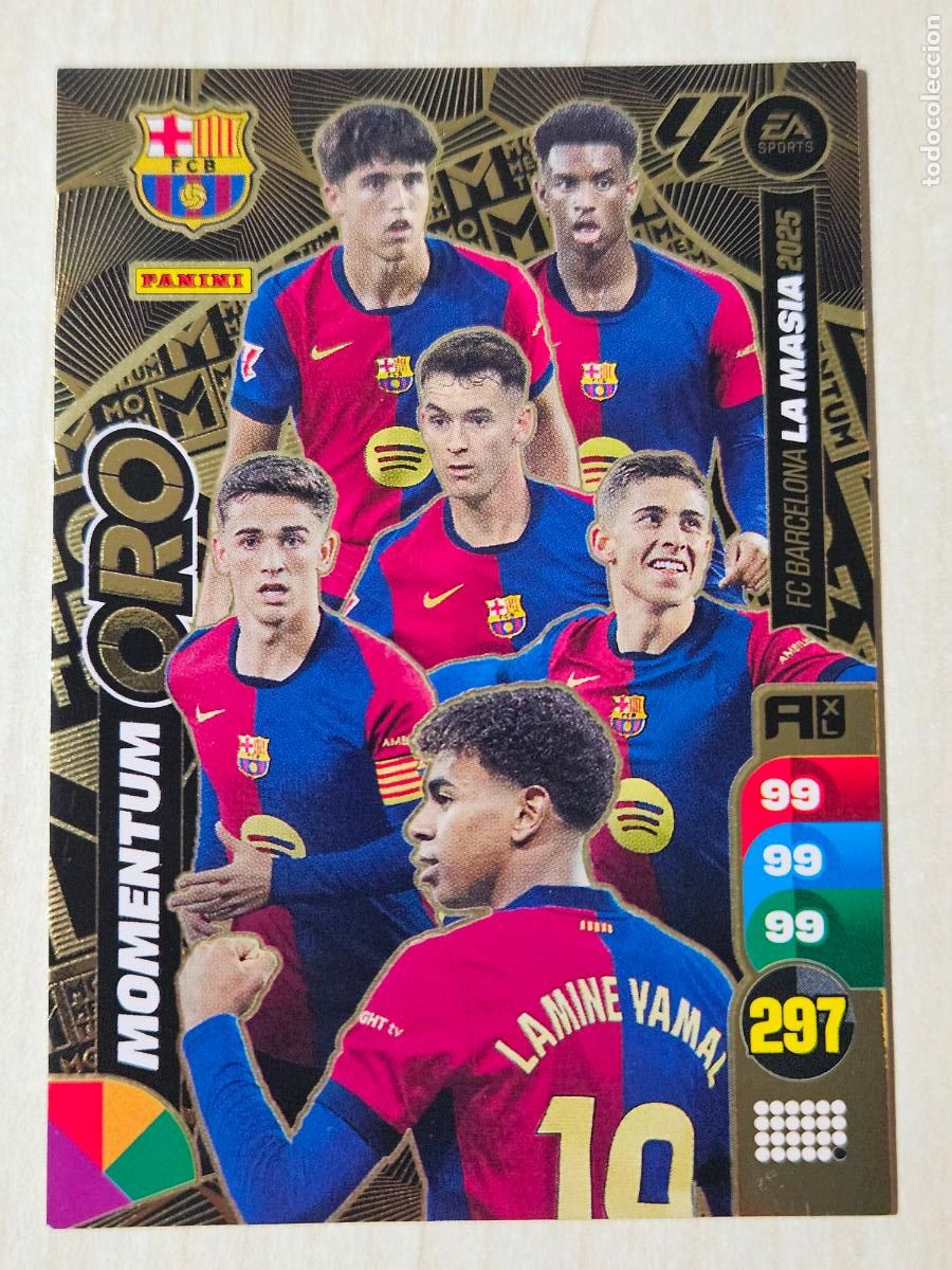 Football Stickers: FICHA MOMENTUM LA MASIA- ADRENALYN 24 25 - PANINI 2024 - 25 - CROMO - BARCELONA