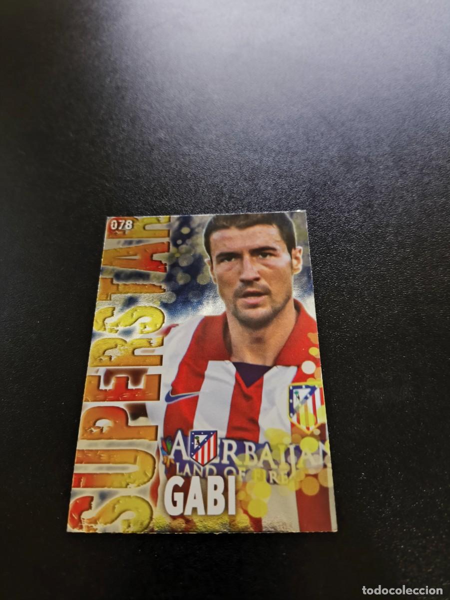Football Stickers: 78 GABI ATLETICO DE MADRID BRILLO LISO MUNDICROMO LIGA 2013 2014 13 14 NO PANINI ESTE