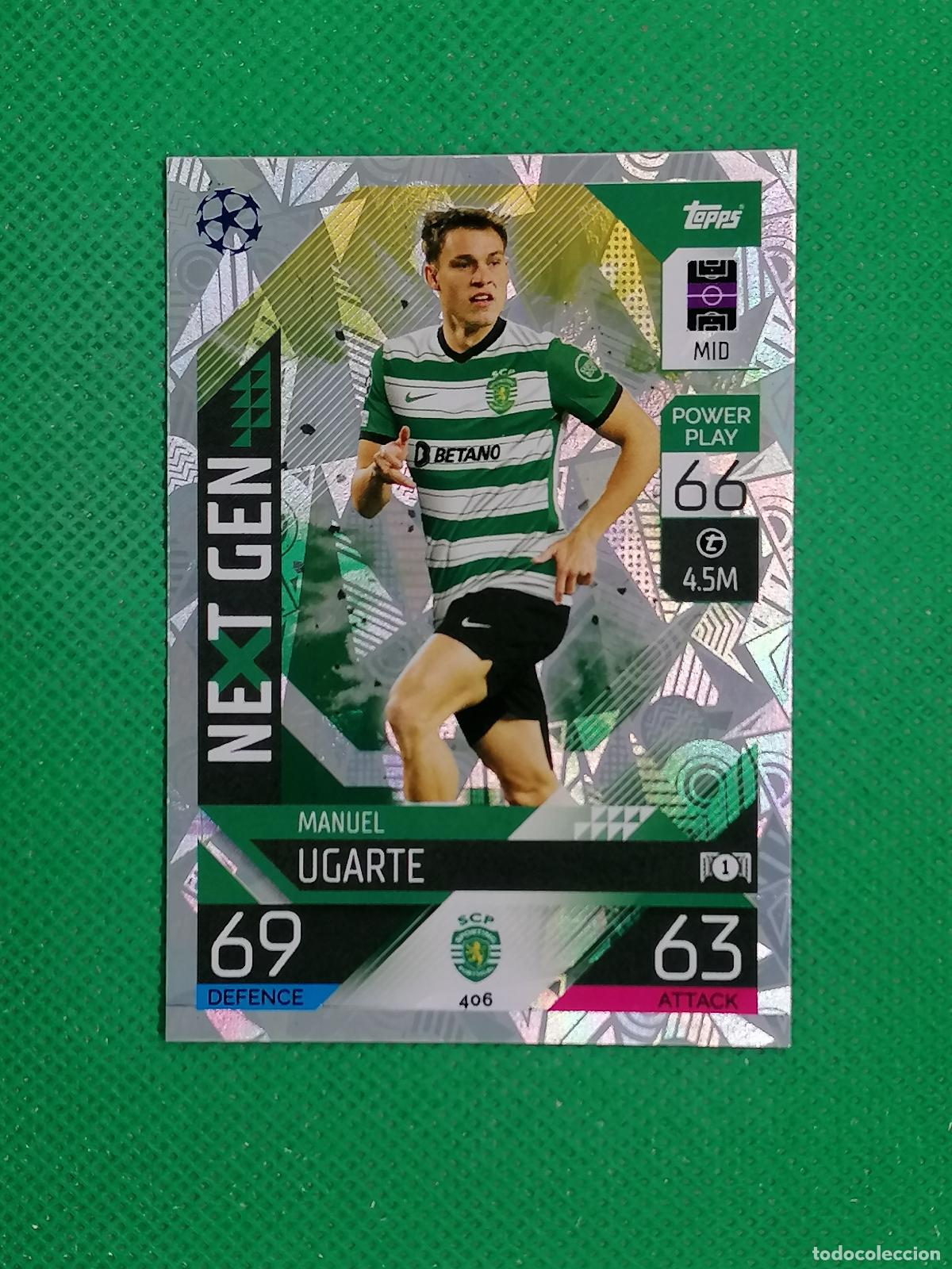 Cromos de F&uacute;tbol: 406 MANUEL UGARTE SPORTING PORTUGAL NEXT GEN ⚽ TOPPS MATCH ATTAX CHAMPIONS 2022 2023 22 23 ⚽