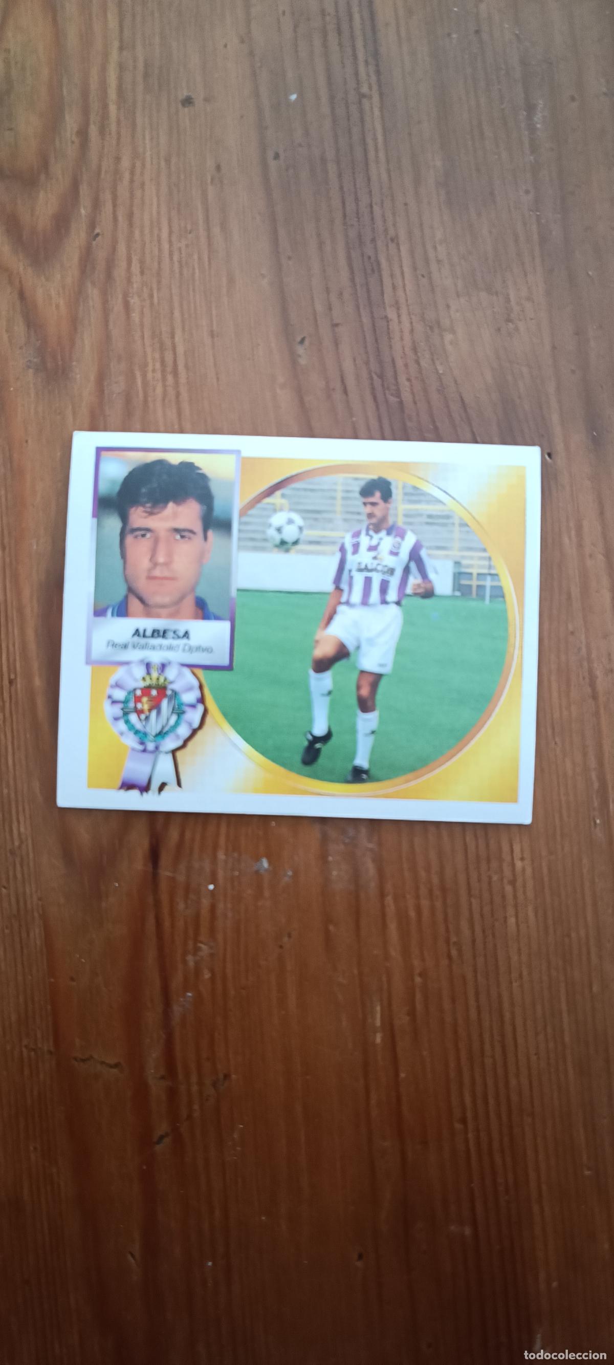 Cromos de F&uacute;tbol: ALBESA VALLADOLID FICHAJE 16 VERSION HALCON LIGA ESTE 1994/95 94 95 NUNCA PEGADO SIN PEGAR