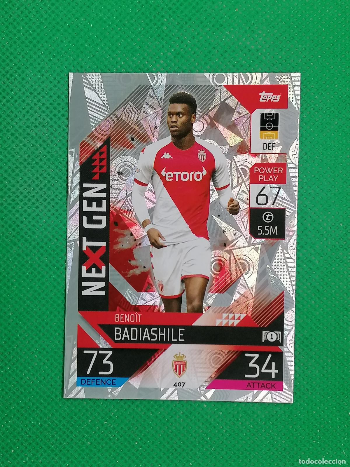 Cromos de F&uacute;tbol: 4067 BENOIT BADIASHILE MONACO NEXT GEN ⚽ TOPPS MATCH ATTAX CHAMPIONS 2022 2023 22 23 ⚽