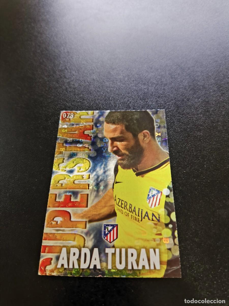 Cromos de F&uacute;tbol: 79 ARDA TURAN ATLETICO DE MADRID BRILLO LETRAS MUNDICROMO LIGA 2013 2014 13 14 NO PANINI ESTE