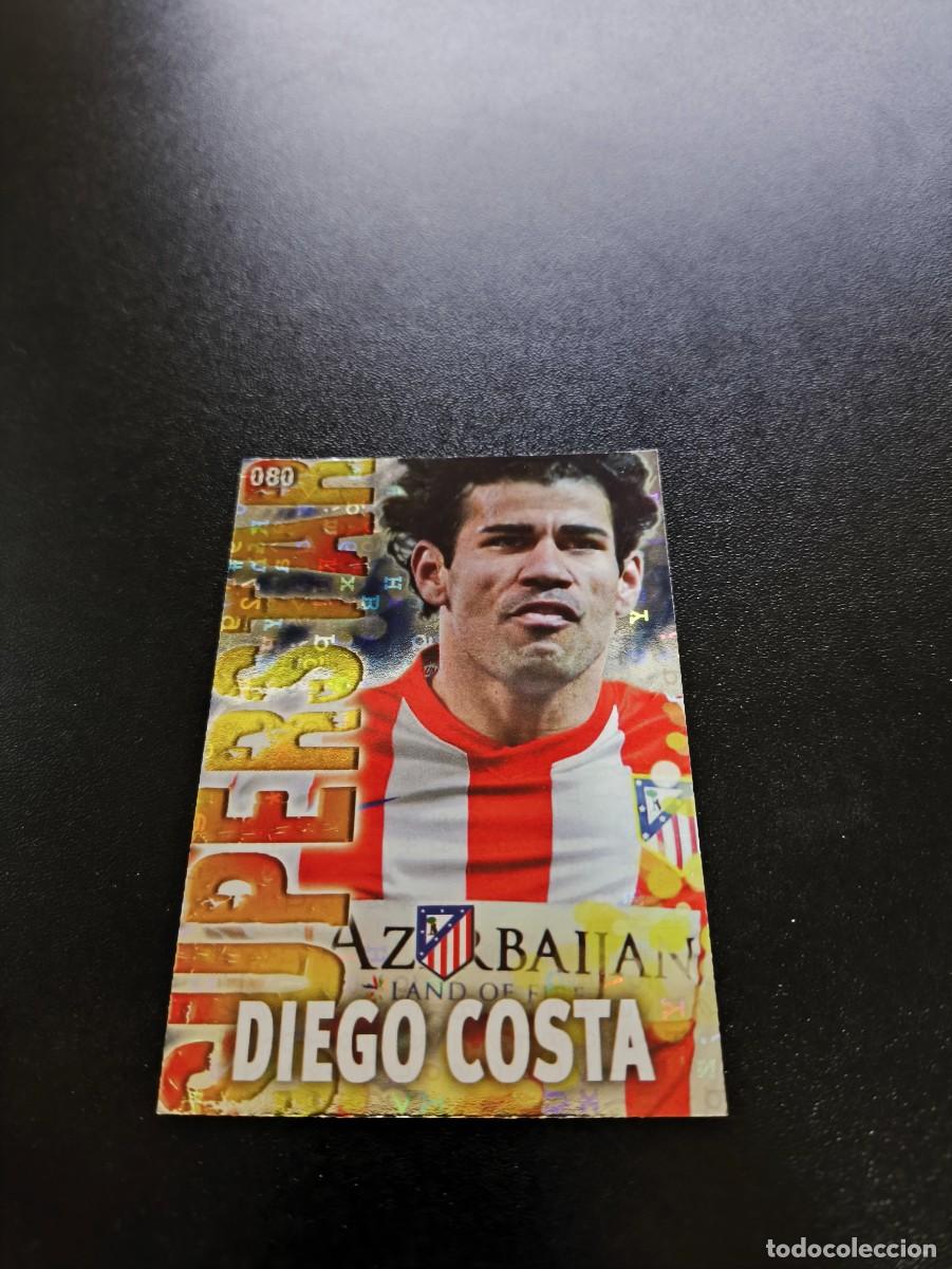 Cartes &agrave; collectionner de Football: 80 DIEGO COSTA ATLETICO DE MADRID BRILLO LETRAS MUNDICROMO LIGA 2013 2014 13 14 NO PANINI ESTE