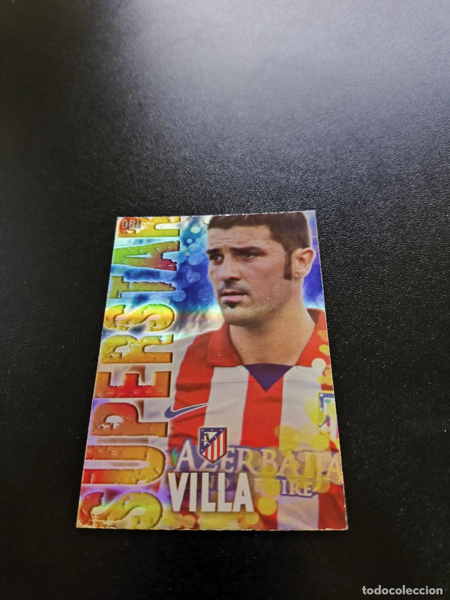 Cartes &agrave; collectionner de Football: 81 VILLA ATLETICO DE MADRID BRILLO RAYAS MUNDICROMO LIGA 2013 2014 13 14 NO PANINI ESTE