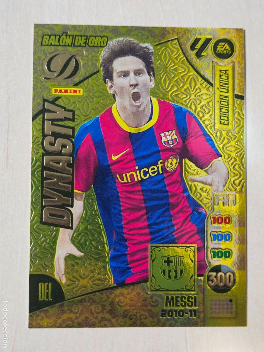Cartes &agrave; collectionner de Football: Bal&oacute;n de Oro Dynasty 2010 11 Messi, FC Barcelona, Edici&oacute;n &Uacute;nica Panini Adrenalyn XL 2024 2025 24 25