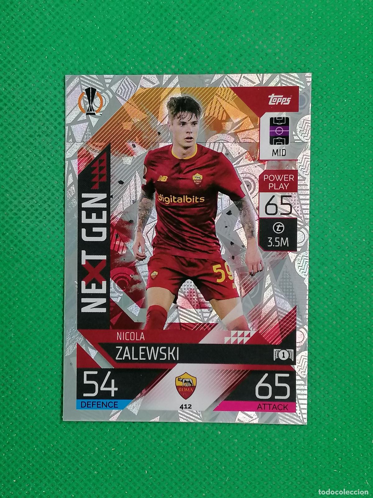 Fu&szlig;ball-Sticker: 412 NICOLO ZALEWSKI NEXT GEN ⚽ TOPPS MATCH ATTAX CHAMPIONS 2022 2023 22 23 ⚽