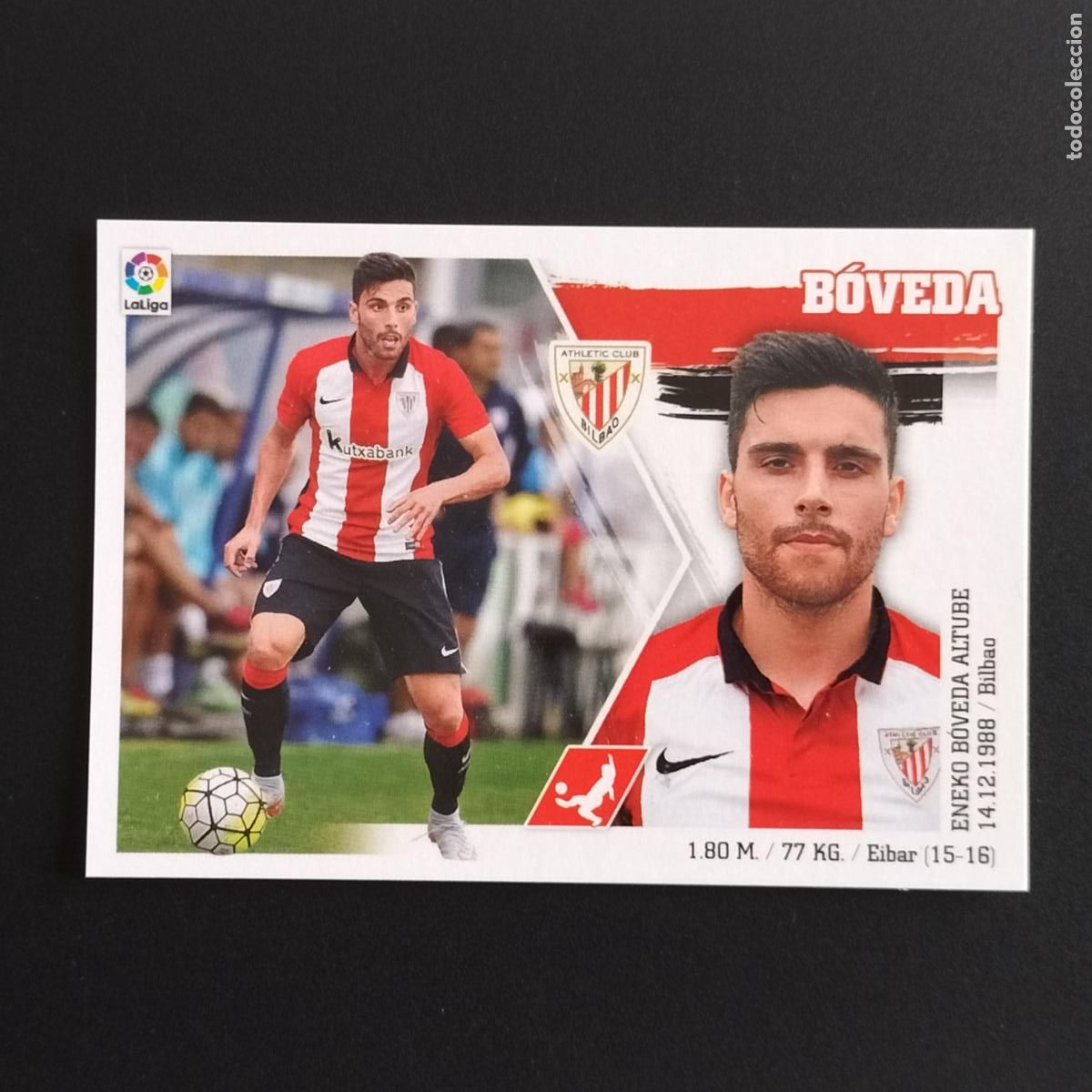 Cromos de F&uacute;tbol: 21 BOVEDA ATHLETIC BILBAO CROMOS EDICIONES ESTE LIGA FUTBOL 2015 2016 15 16
