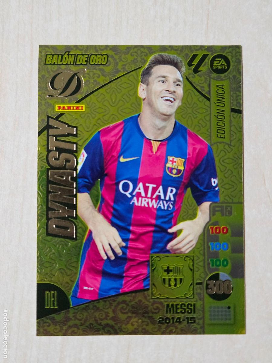 Cromos de F&uacute;tbol: Bal&oacute;n de Oro Dynasty 2014 15 Messi, FC Barcelona, Edici&oacute;n &Uacute;nica Panini Adrenalyn XL 2024 2025 24 25