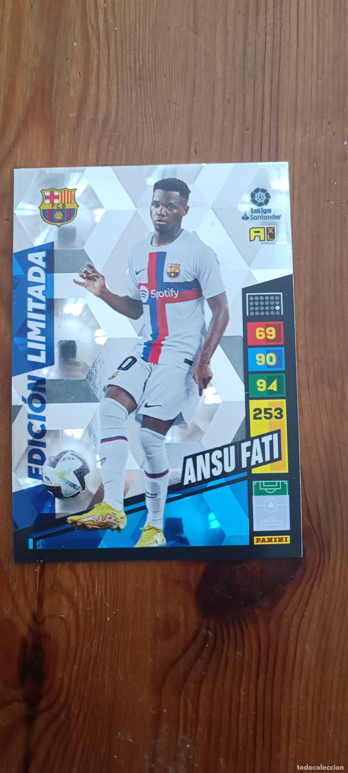 Cromos de F&uacute;tbol: ANSU FATI BARCELONA EDICION LIMITADA ADRENALYN XL LIGA 2022/2023 22 23 PANINI
